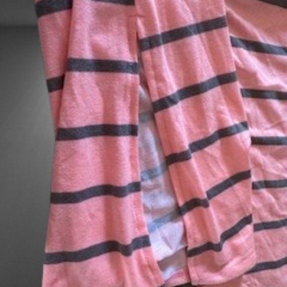Coral Striped Maxi Dress  5126  NWT Boutique - Picture 5 of 7